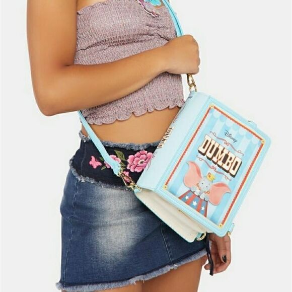 Loungefly Disney Dumbo Book Convertible  Backpack/Crossbody Bag NWT - Picture 2 of 16